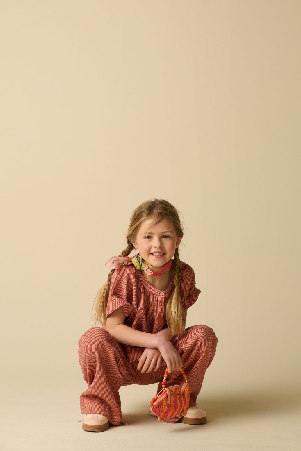 Donkerrode wide leg gestreepte broek