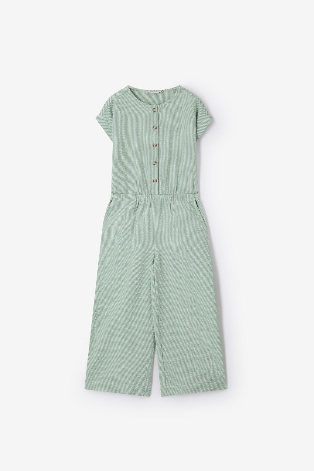 Groene gestreepte jumpsuit
