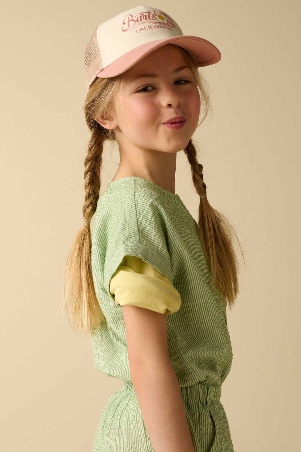 Groene gestreepte jumpsuit