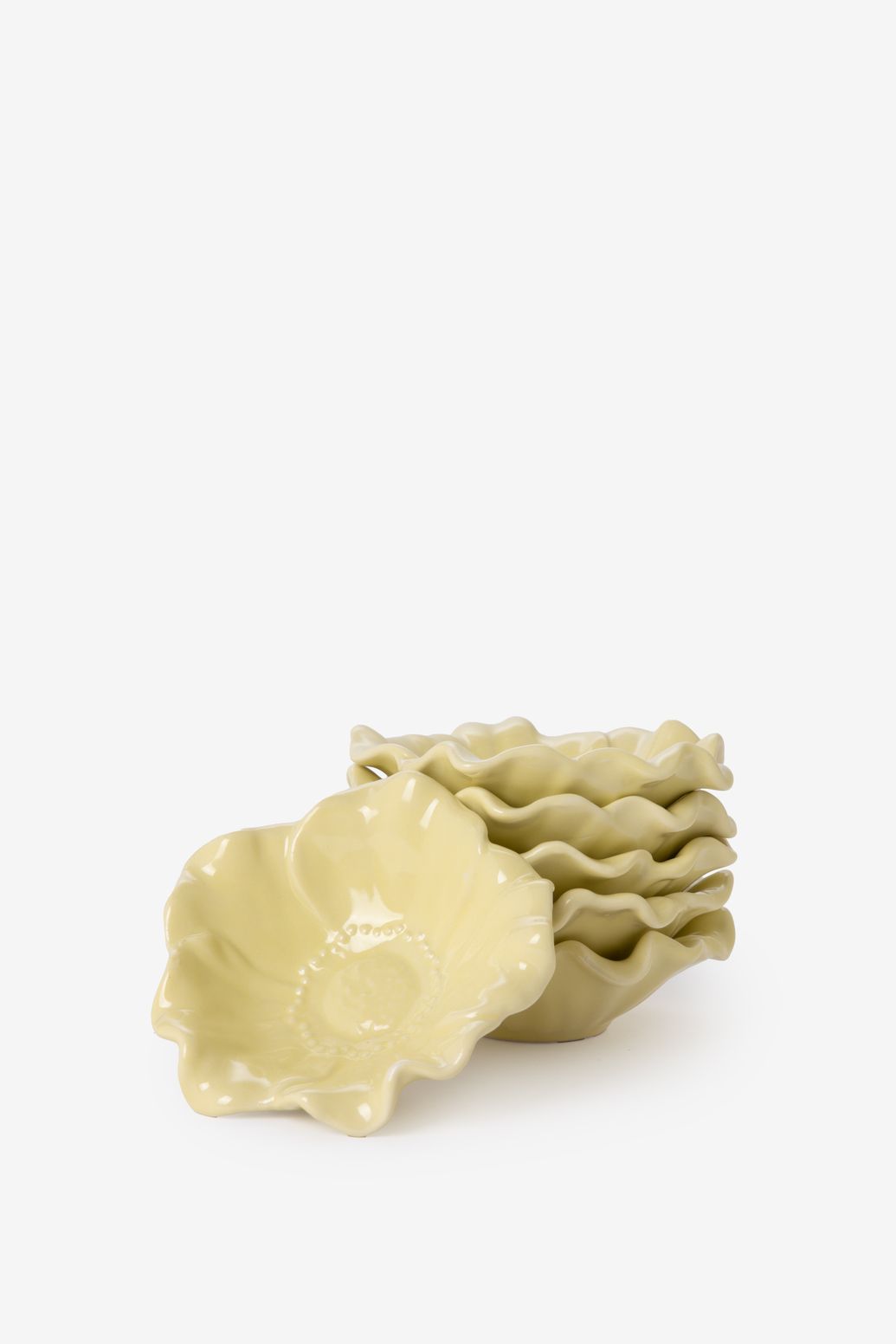 Schale Blume - hellgelb