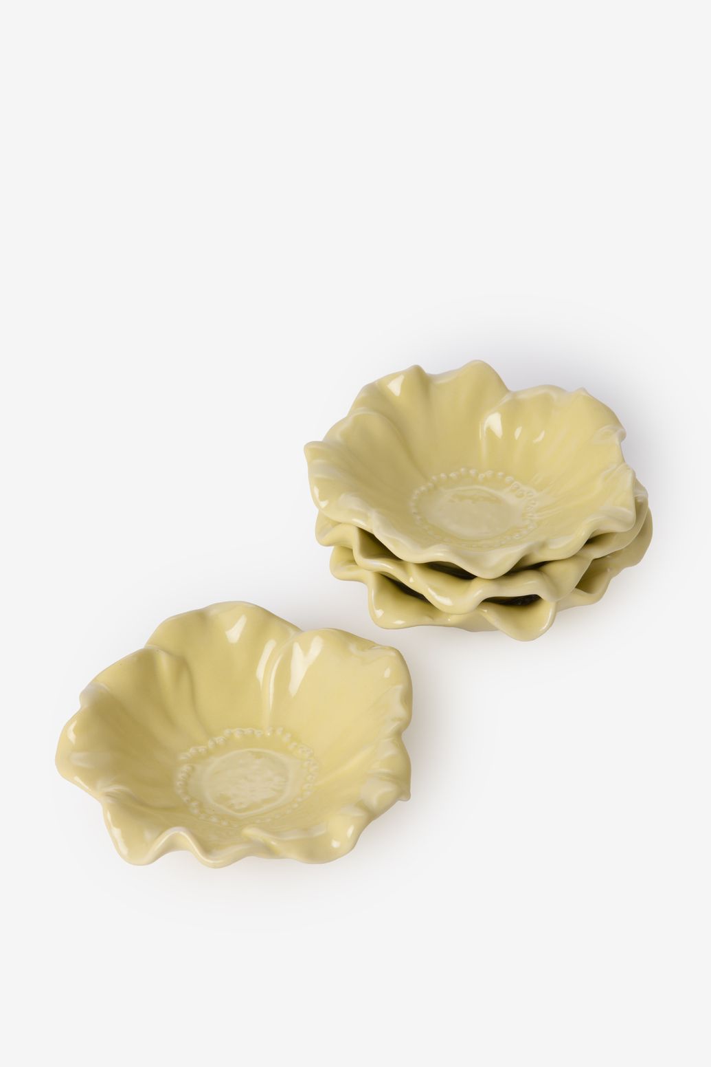 Bols fleur - jaune clair