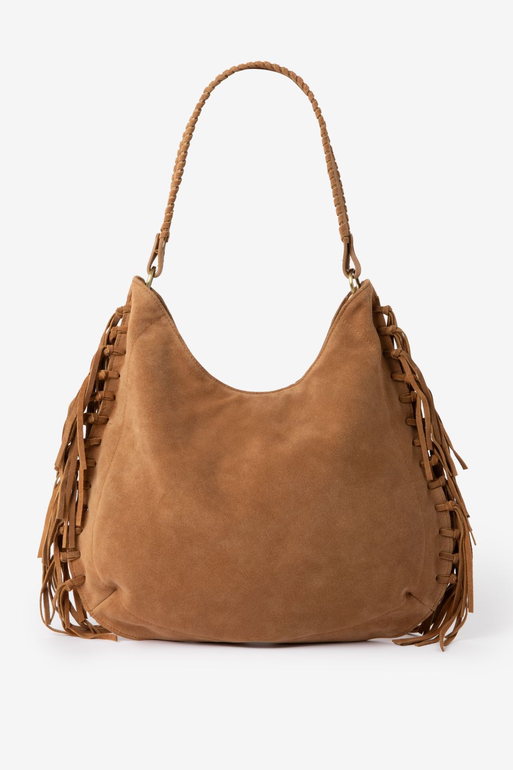 Bruine suède shopper