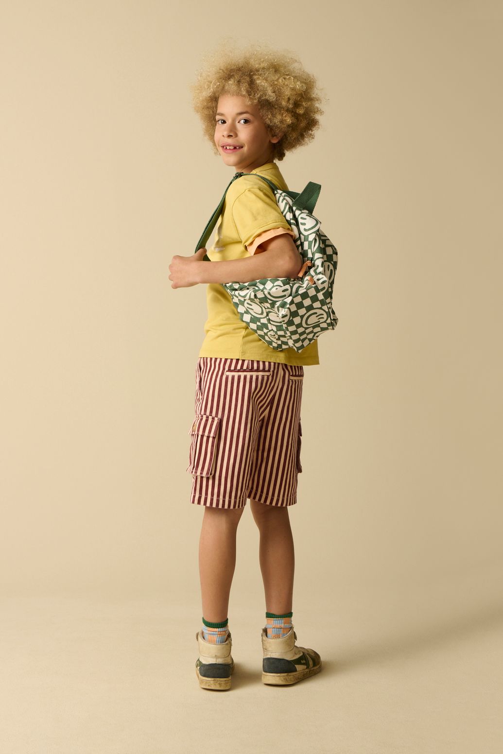 Sac à dos avec smileys - vert