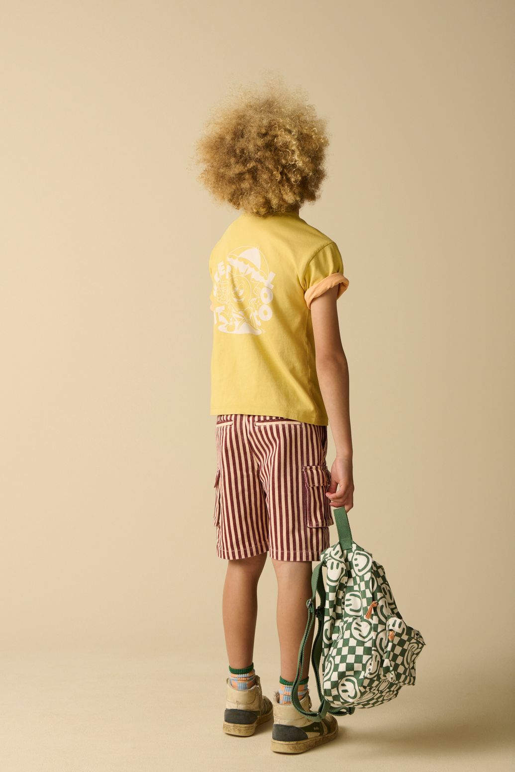 Sac à dos avec smileys - vert