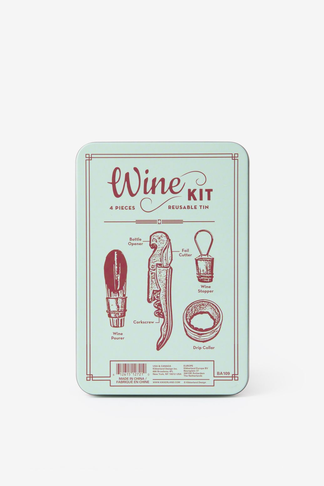 Kikkerland Kit vin rétro