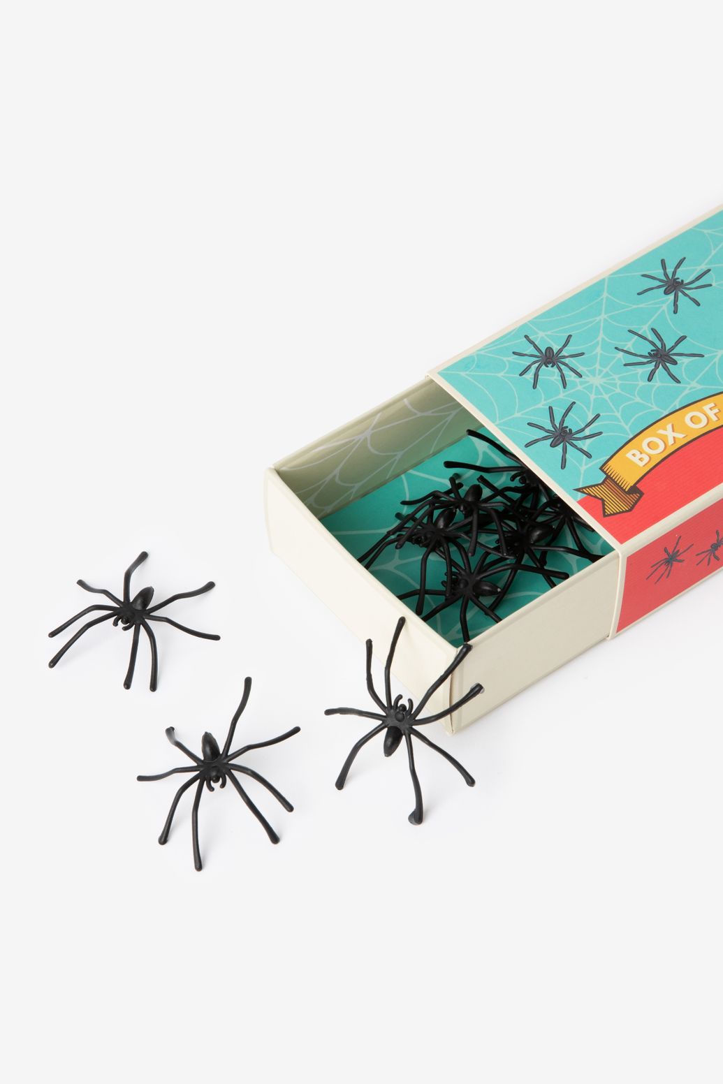 Rex London Set aus 20 Kunst-Spinnen