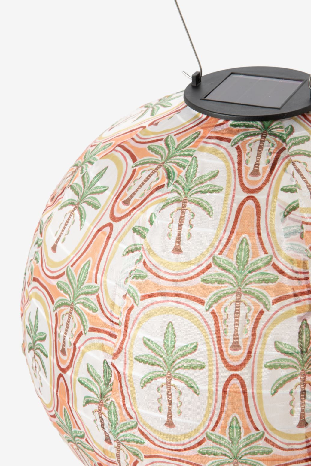 Multicolour lampion met palm print