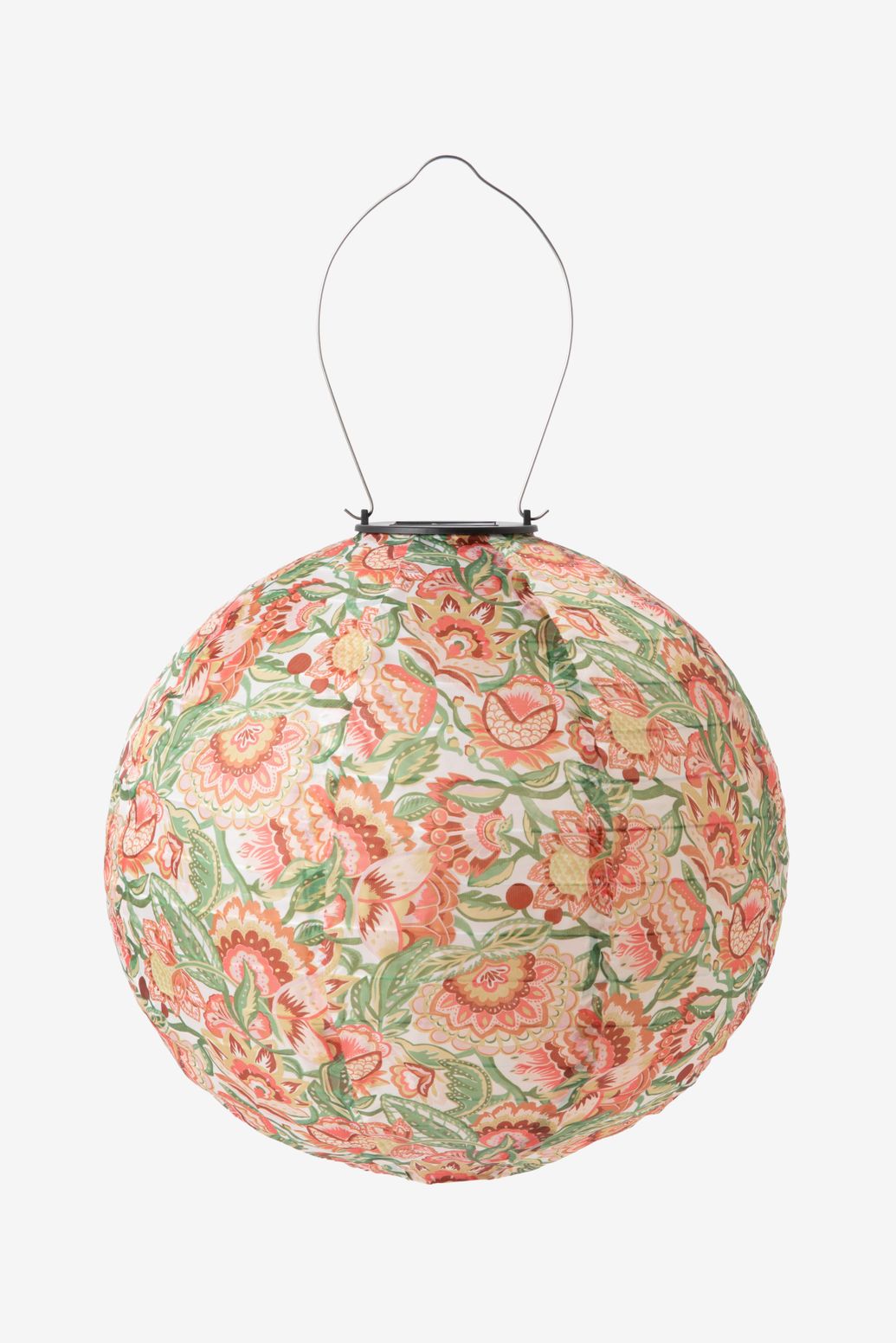Multicolour lampion met bloemenprint medium