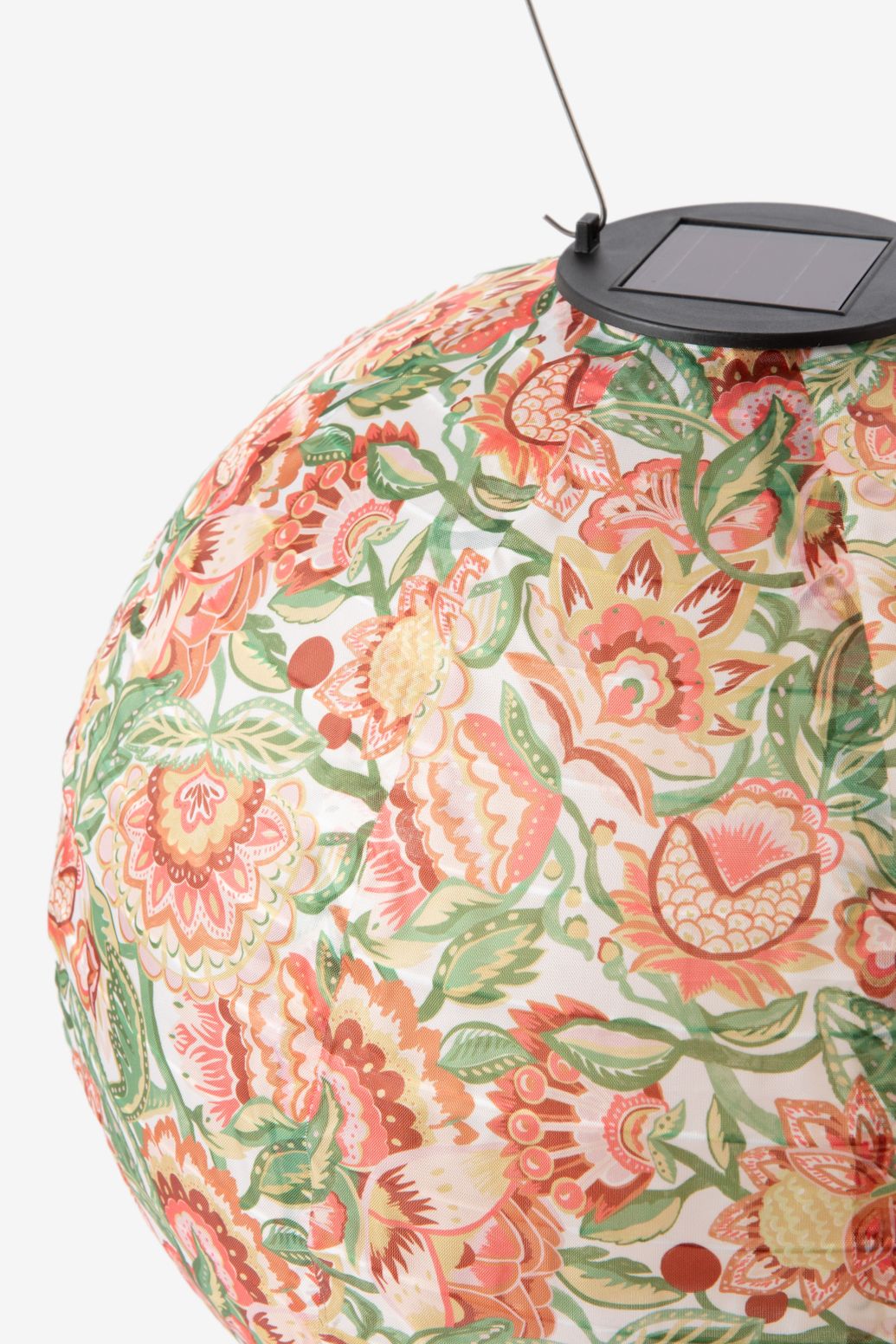 Multicolour lampion met bloemenprint medium