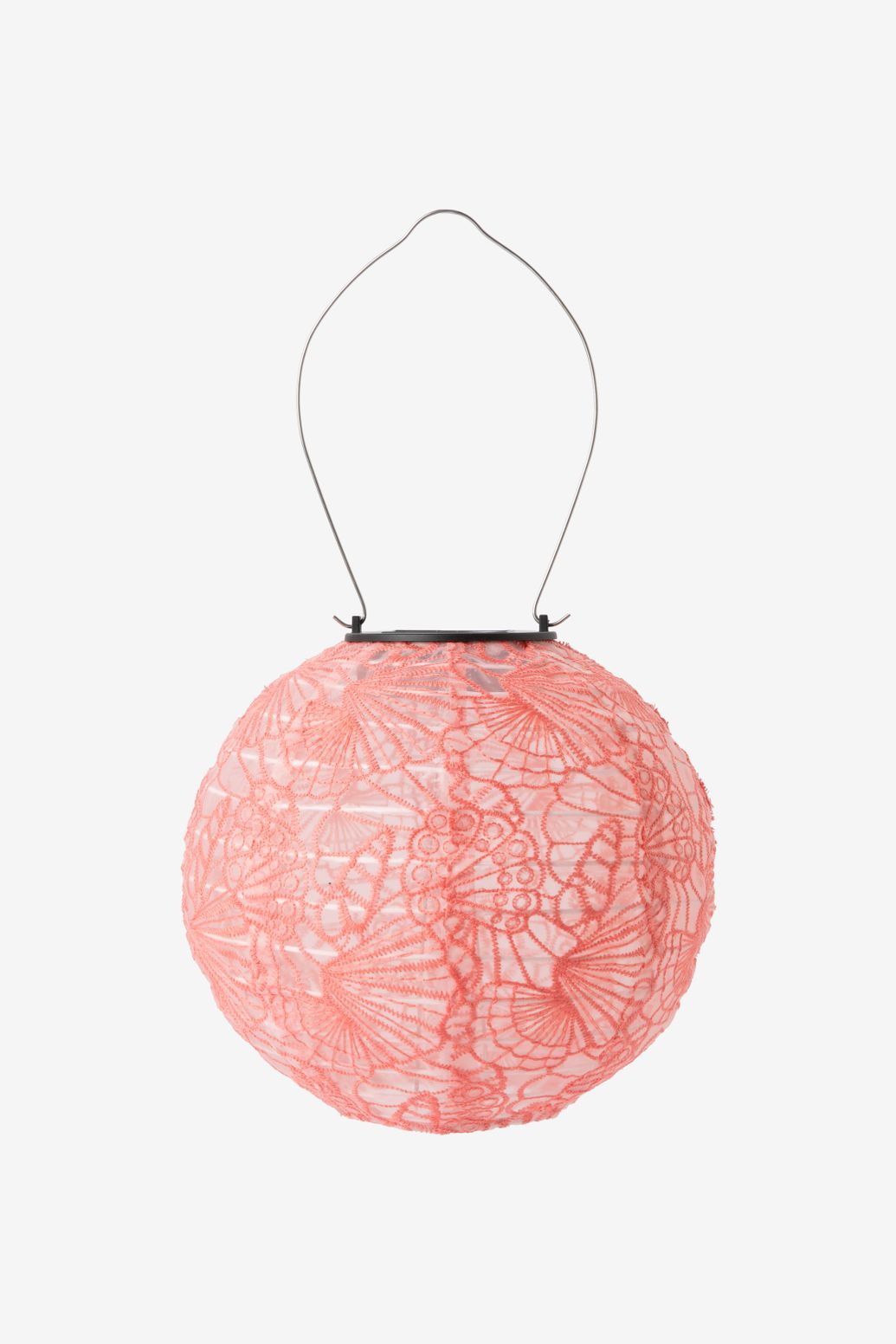Roze lampion met embroidery small