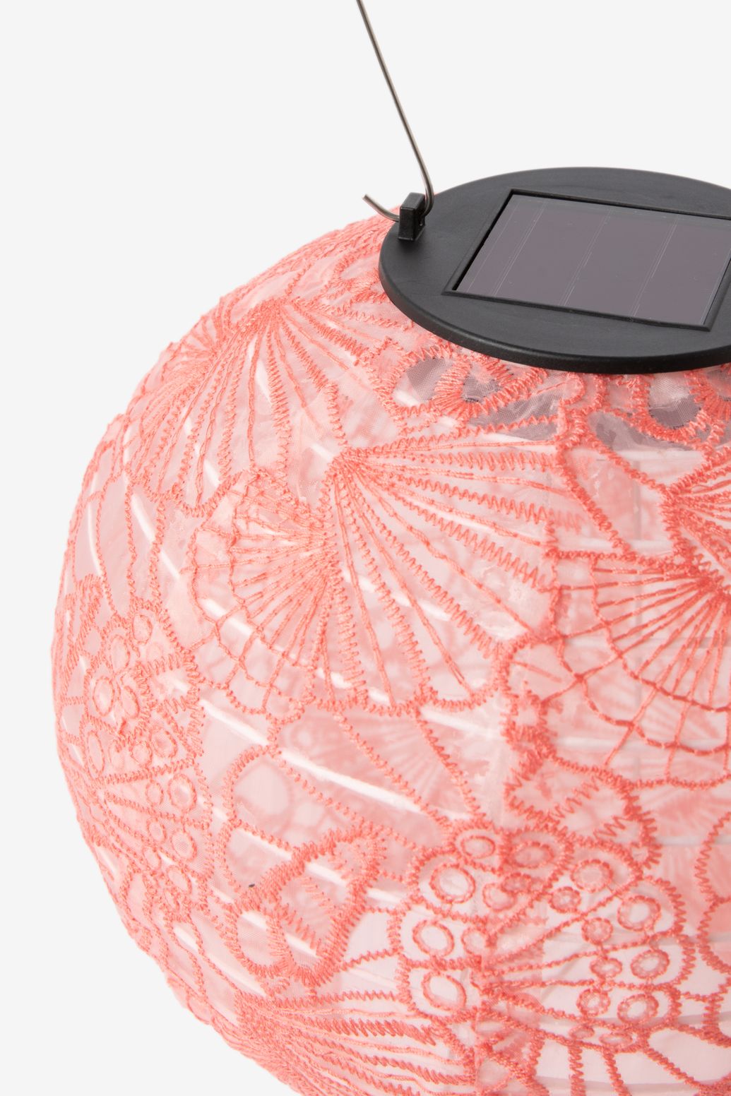 Roze lampion met embroidery small