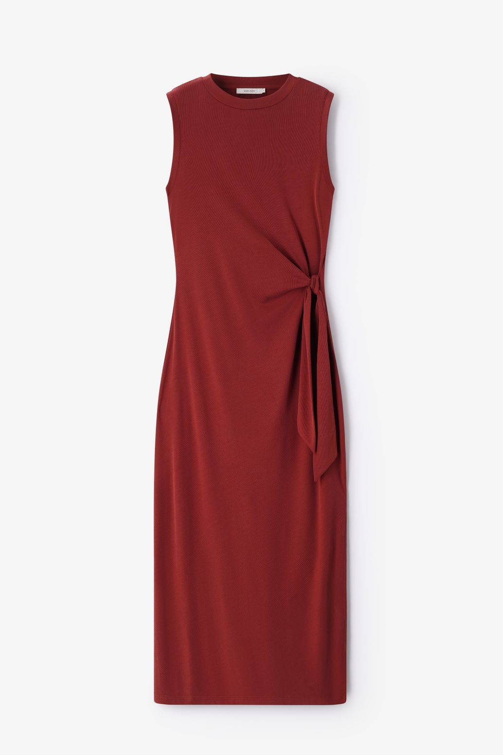 Jersey-Kleid - dunkelrot