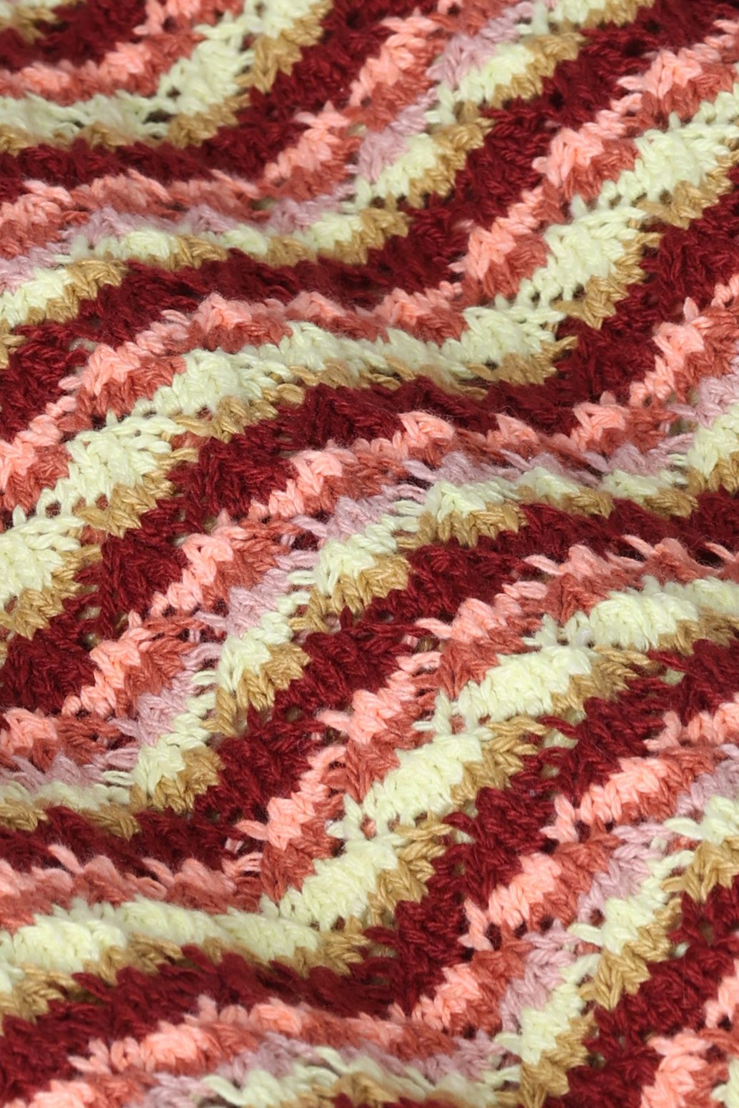 Donkerrode mouwloze gestreepte trui