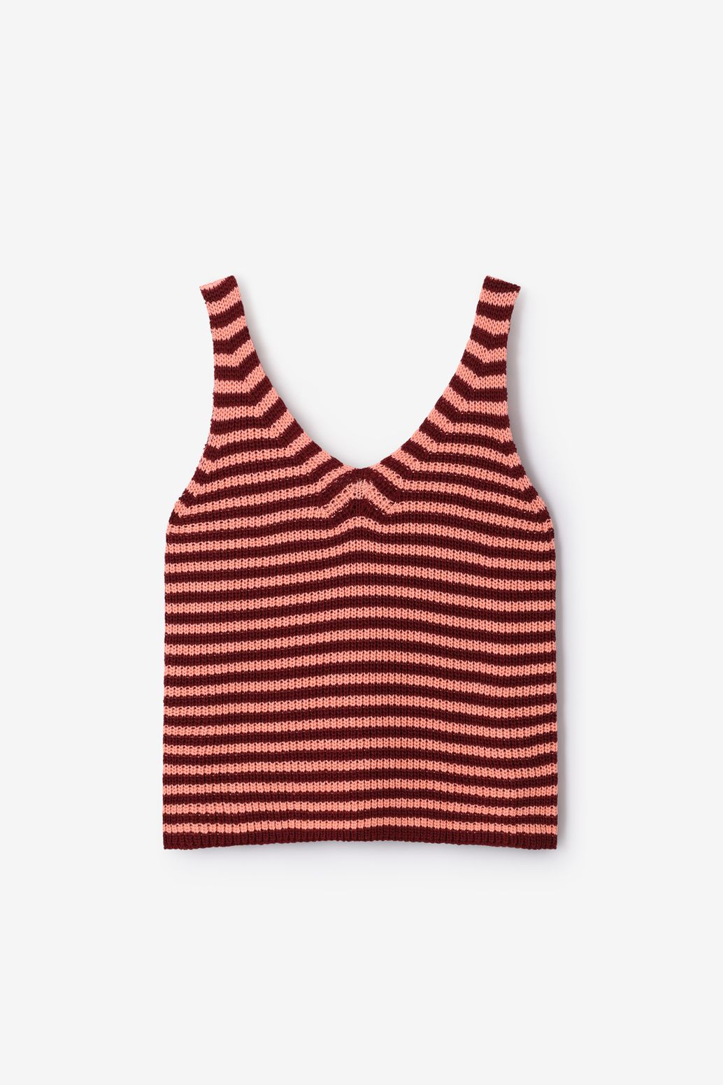 Débardeur tricoté - rouge foncé