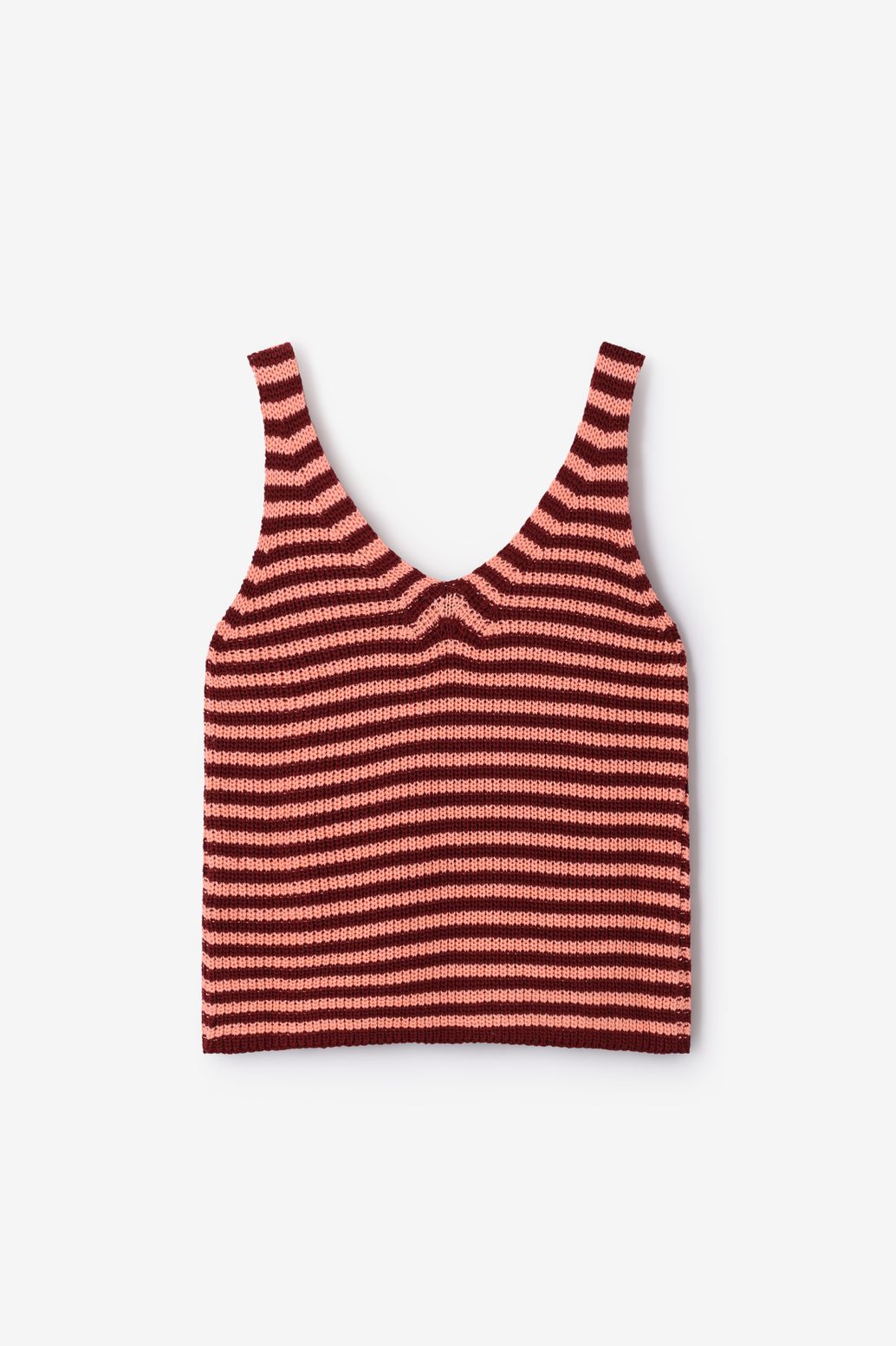 Débardeur tricoté - rouge foncé
