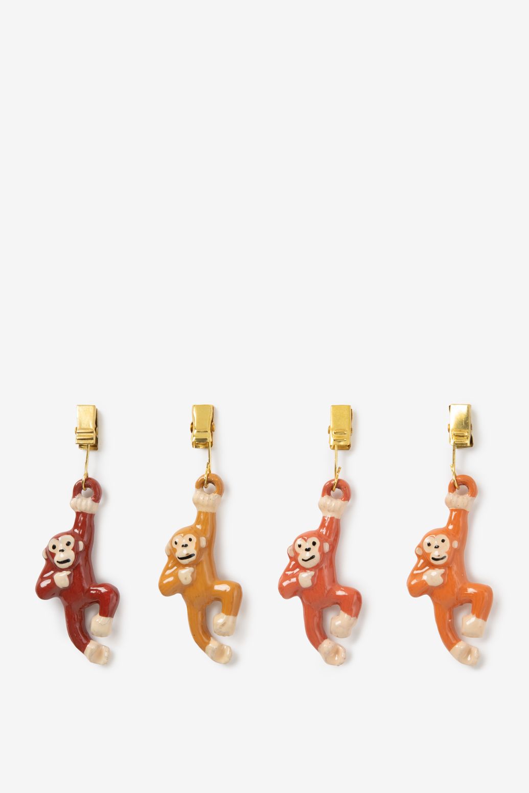 Poids de nappe avec pince et singe - marron