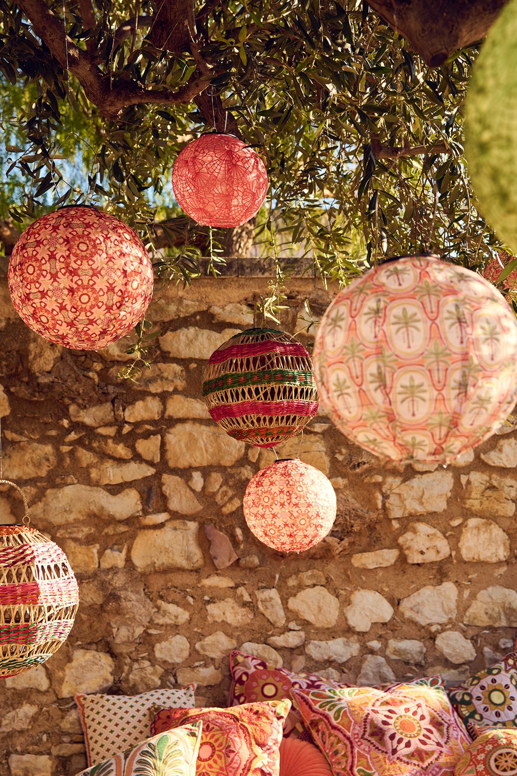 Multicolour lampion medium
