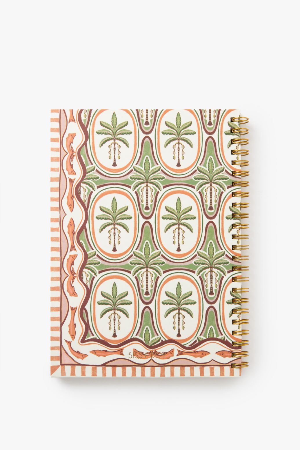 Multicolour notitieboek met palm print