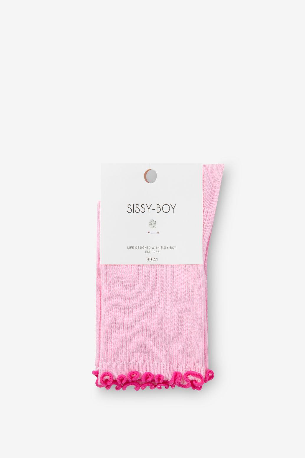 Socken mit Rüschen - hellrosa