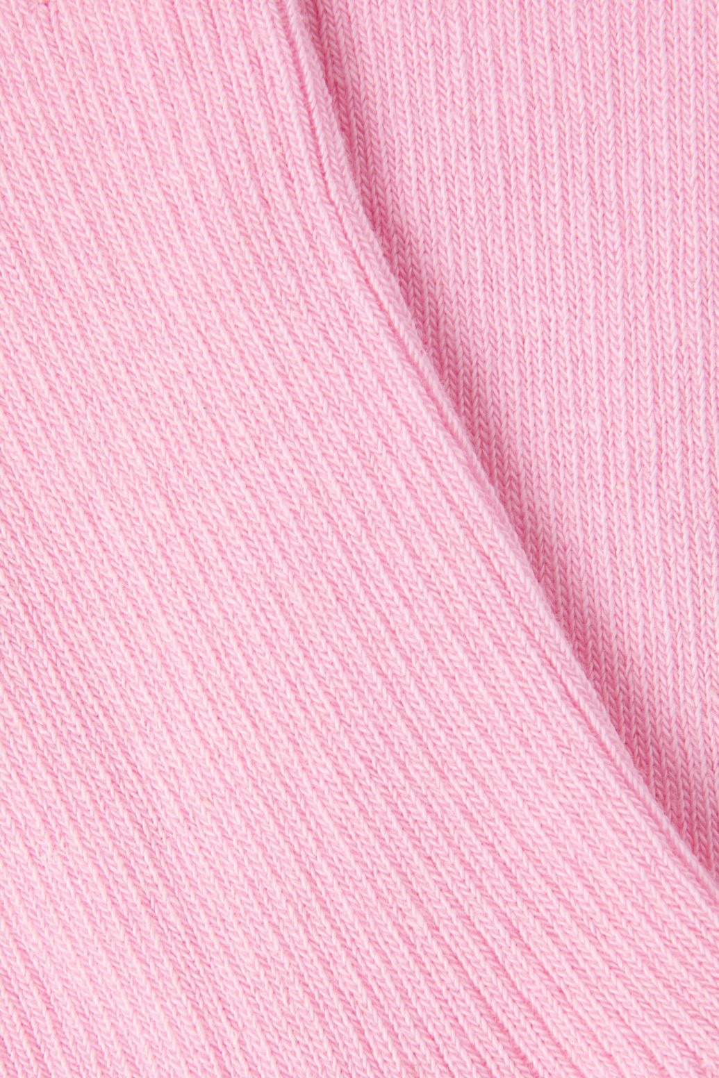 Lichtroze sokken met ruffles