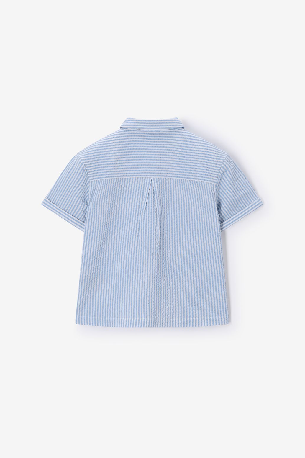 Blauwe gestreepte blouse