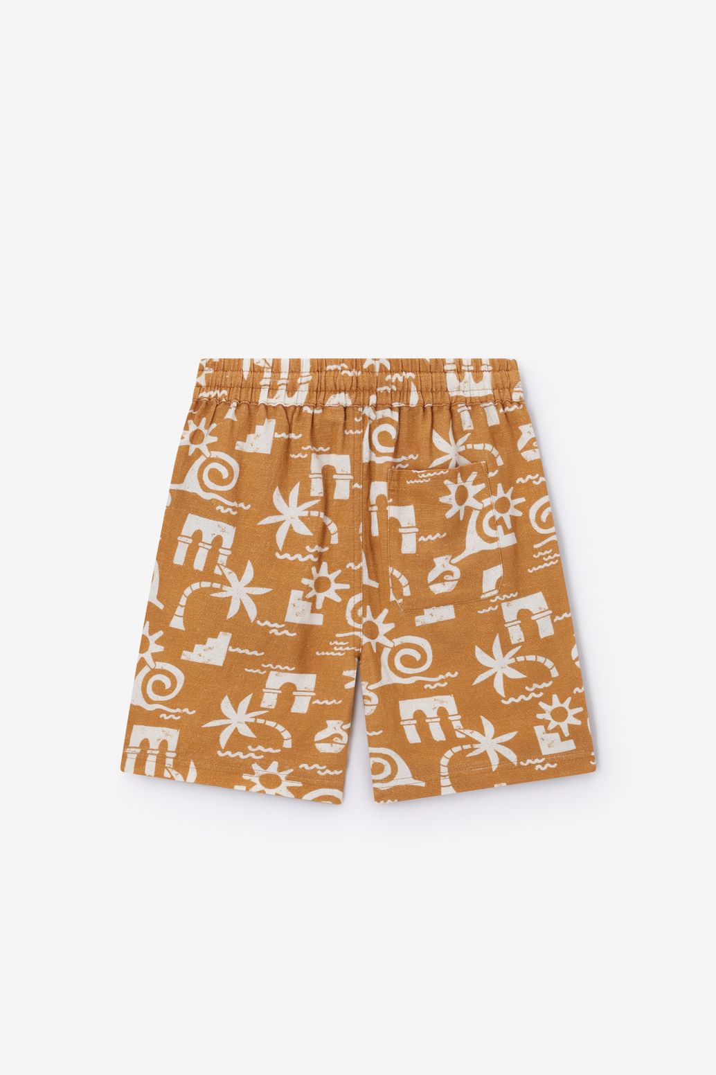 Short avec imprimé - jaune foncé