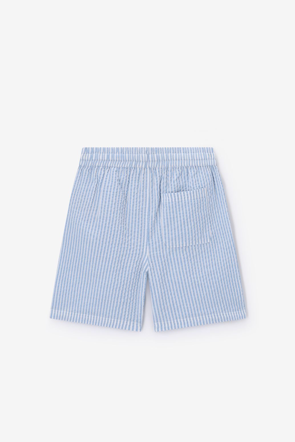 Blauwe gestreepte short
