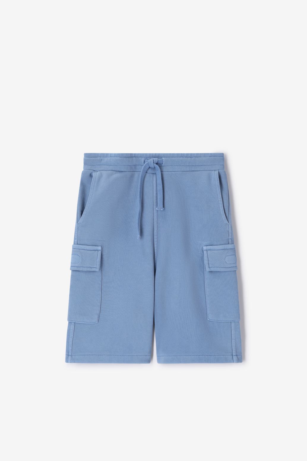 Blauwe sweat short