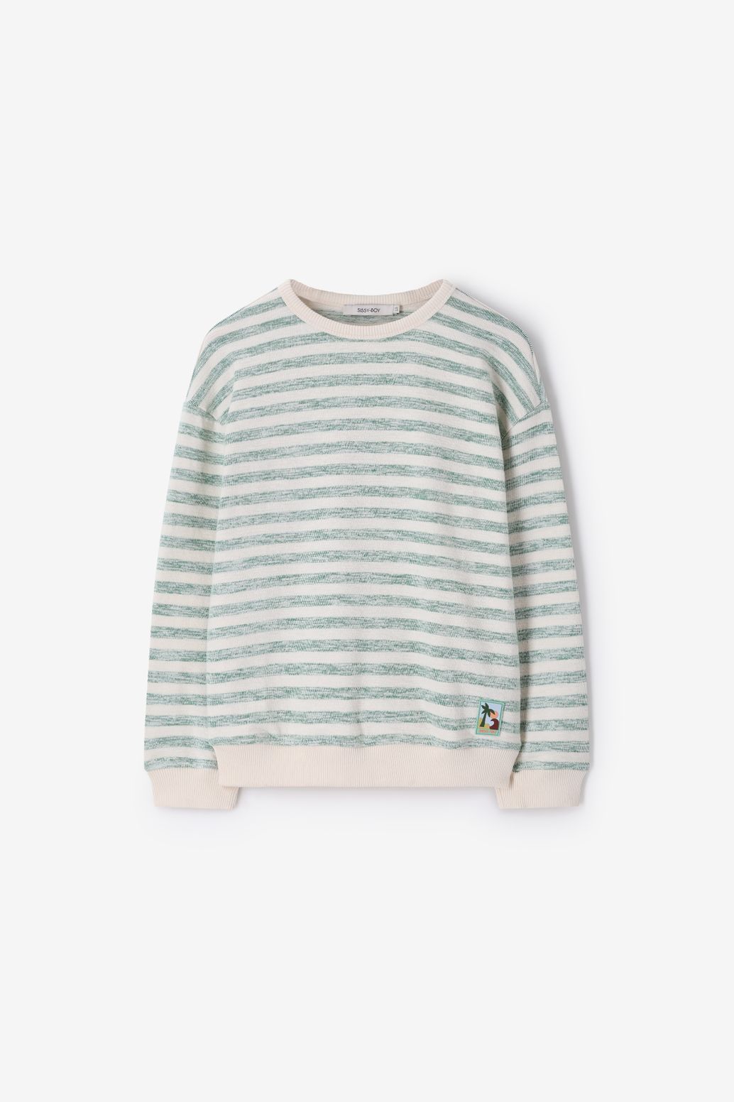 Witte gestreepte sweater