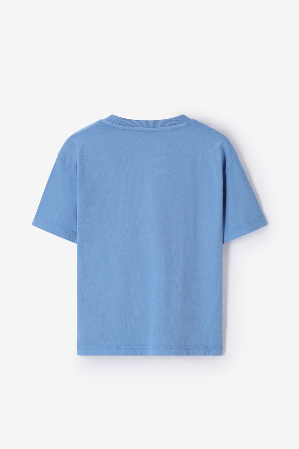 T-Shirt mit Artwork-Print - blau