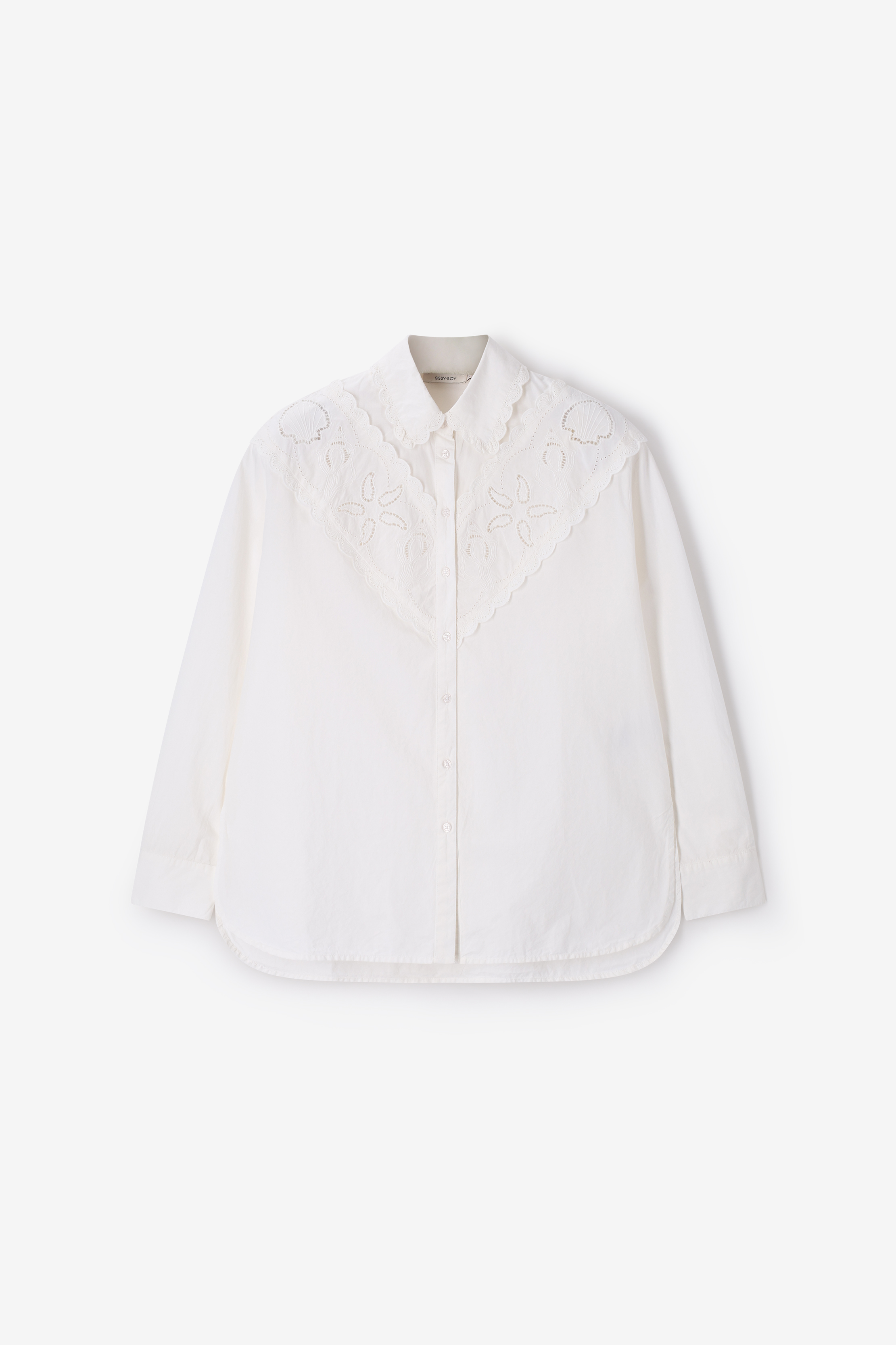 Witte blouse met embroidery | Blouses & tops | Sissyboy | Sissyboy