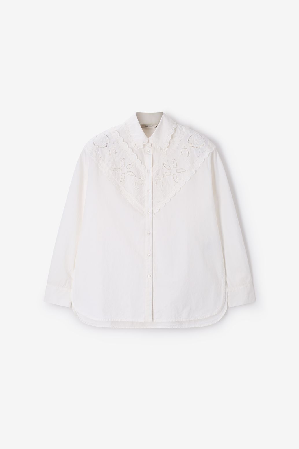 Witte blouse met embroidery