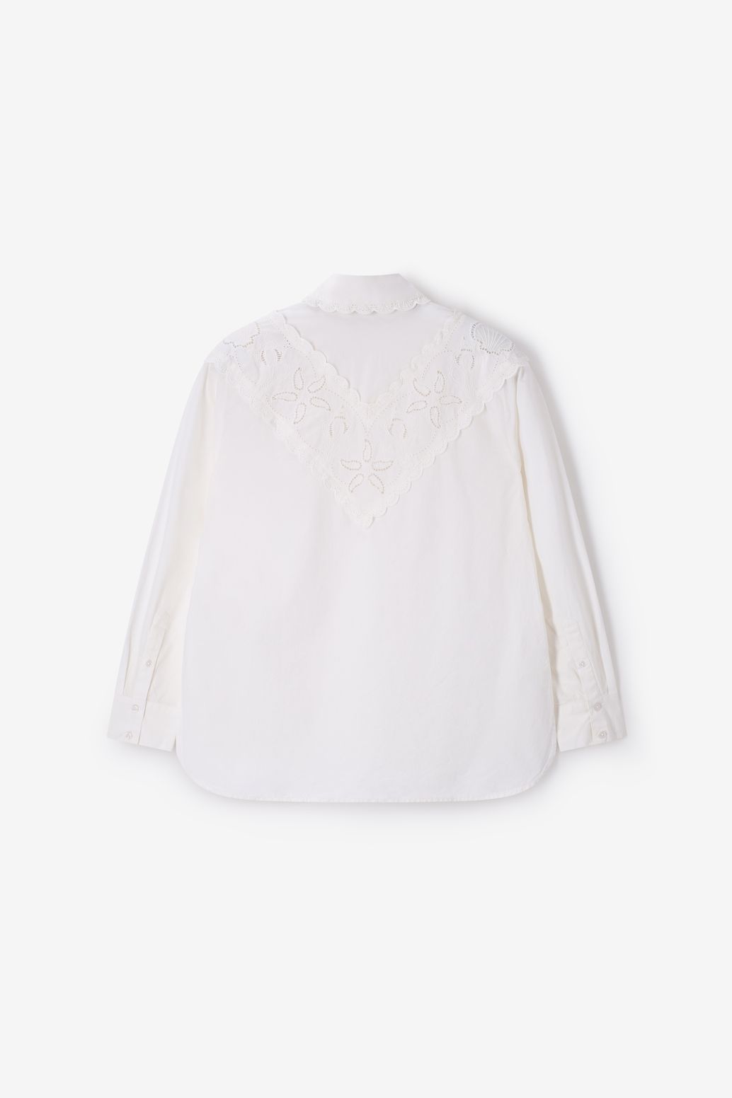 Witte blouse met embroidery