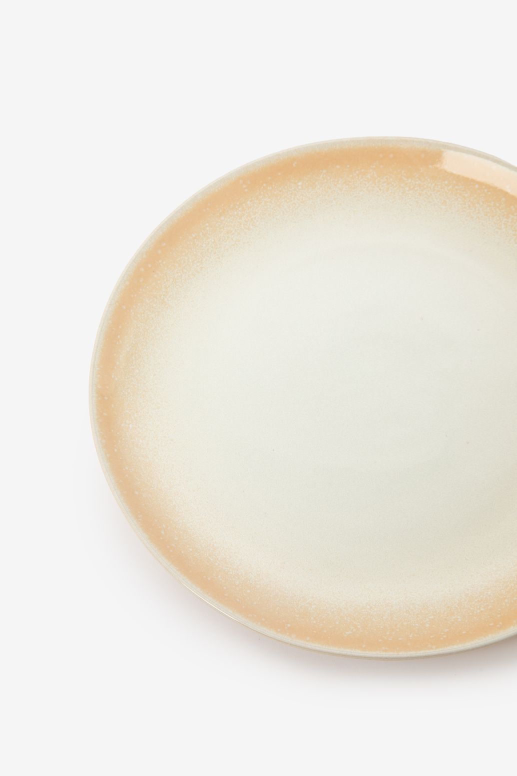 Lichtgele reactive glaze dinerbord