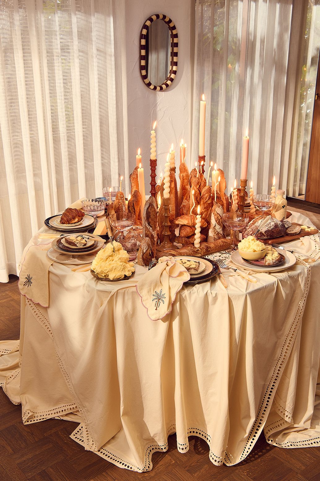 Lichtgele reactive glaze dinerbord