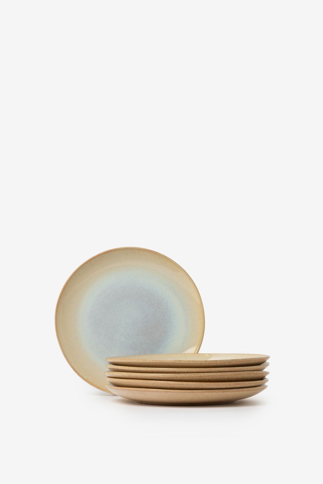 Lichtgele reactive glaze ontbijtbord