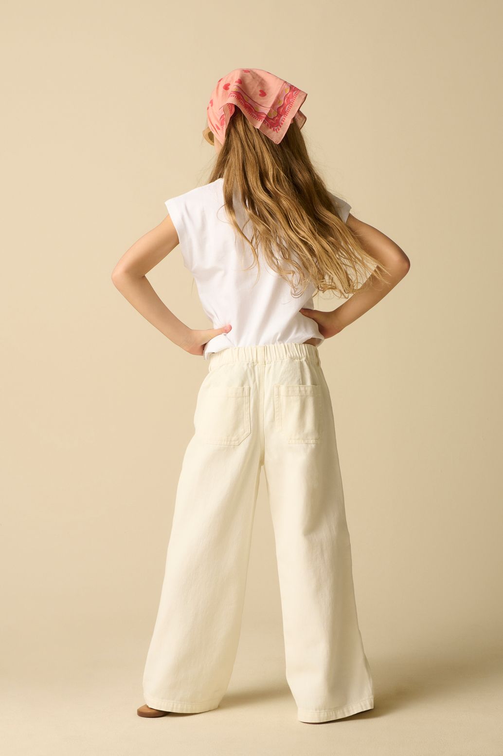 Witte wide leg jeans