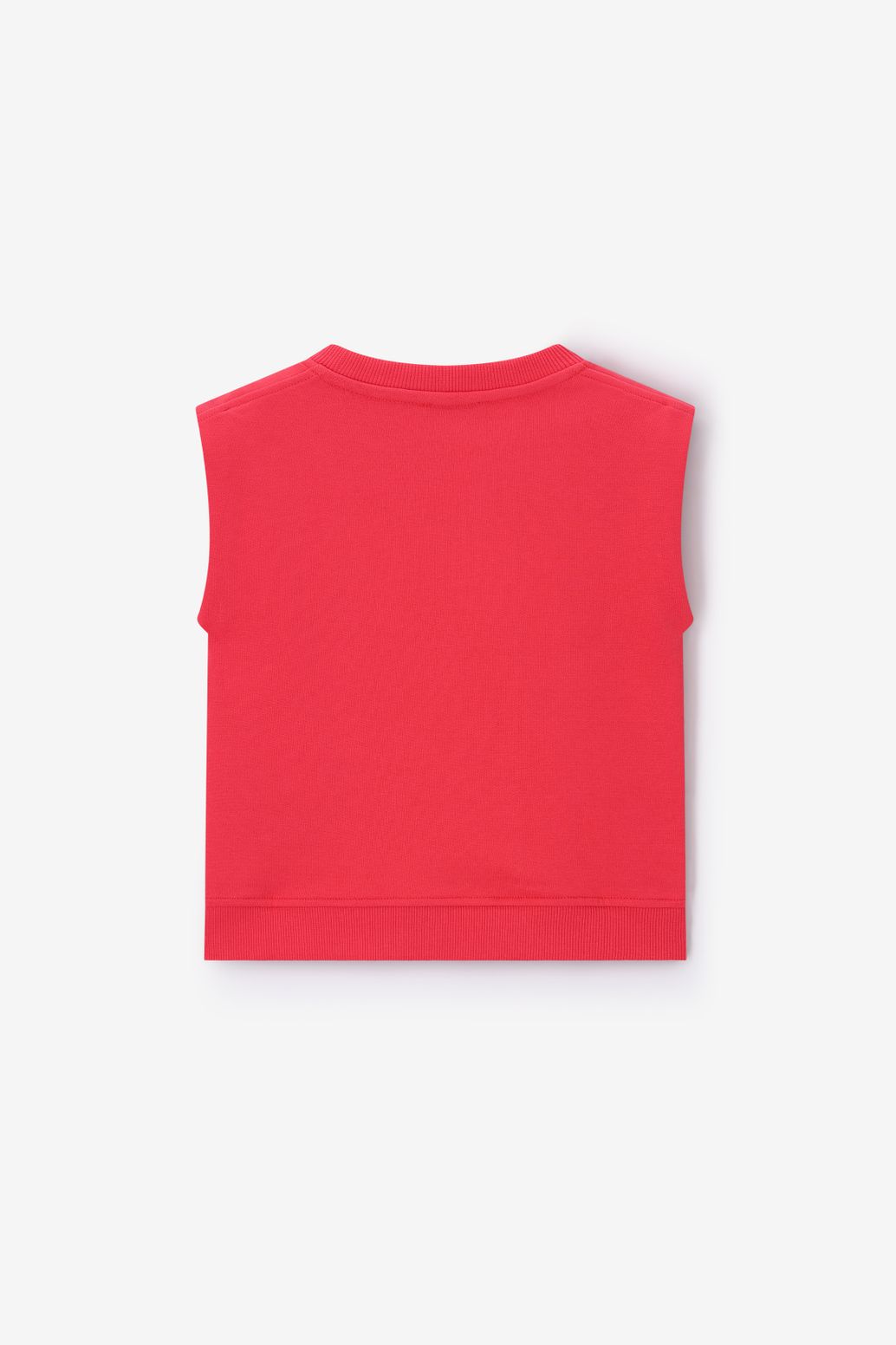 Sweat sans manches avec broderie - rouge