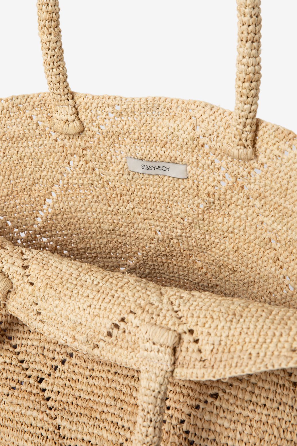 Cabas en raphia - beige