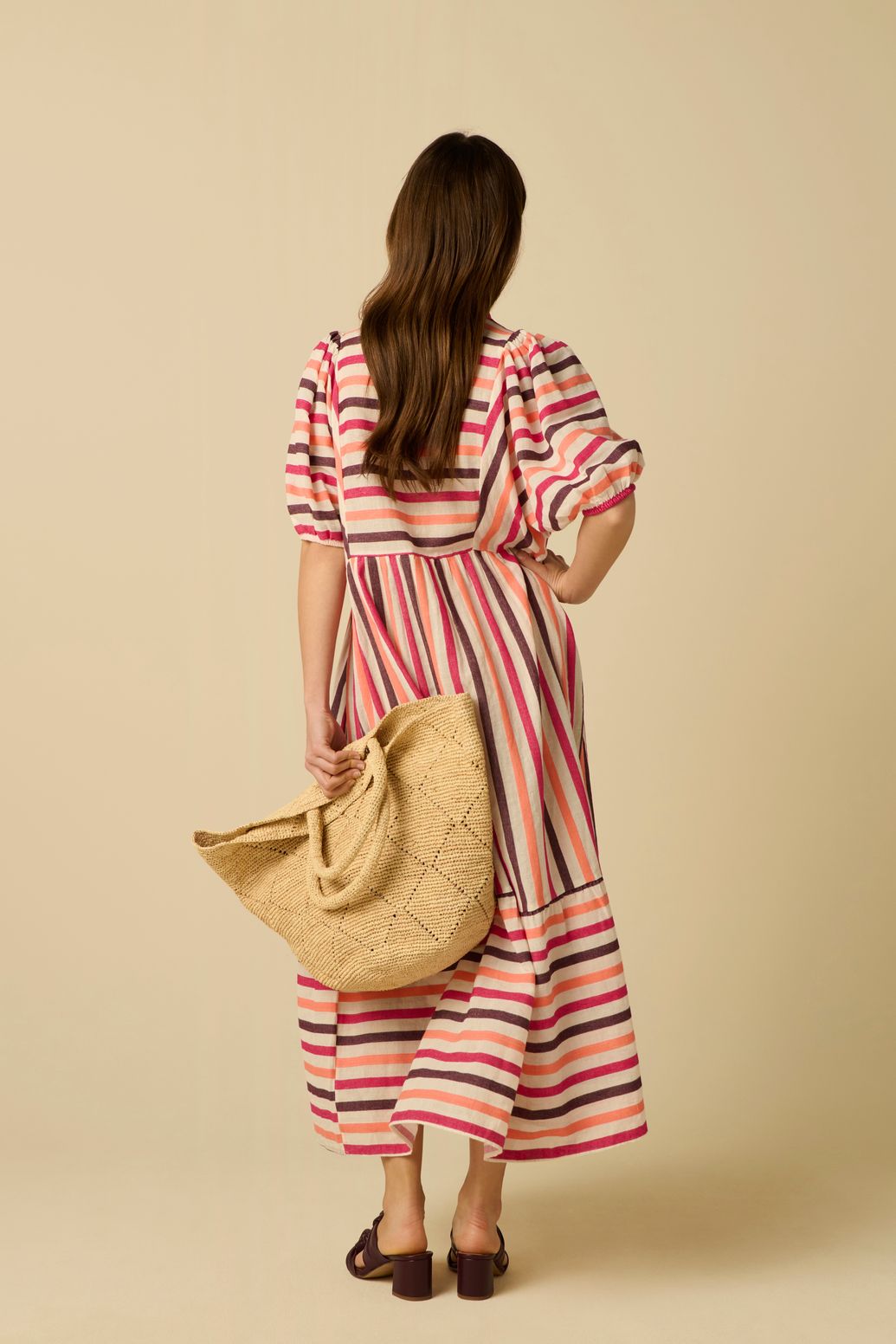 Cabas en raphia - beige