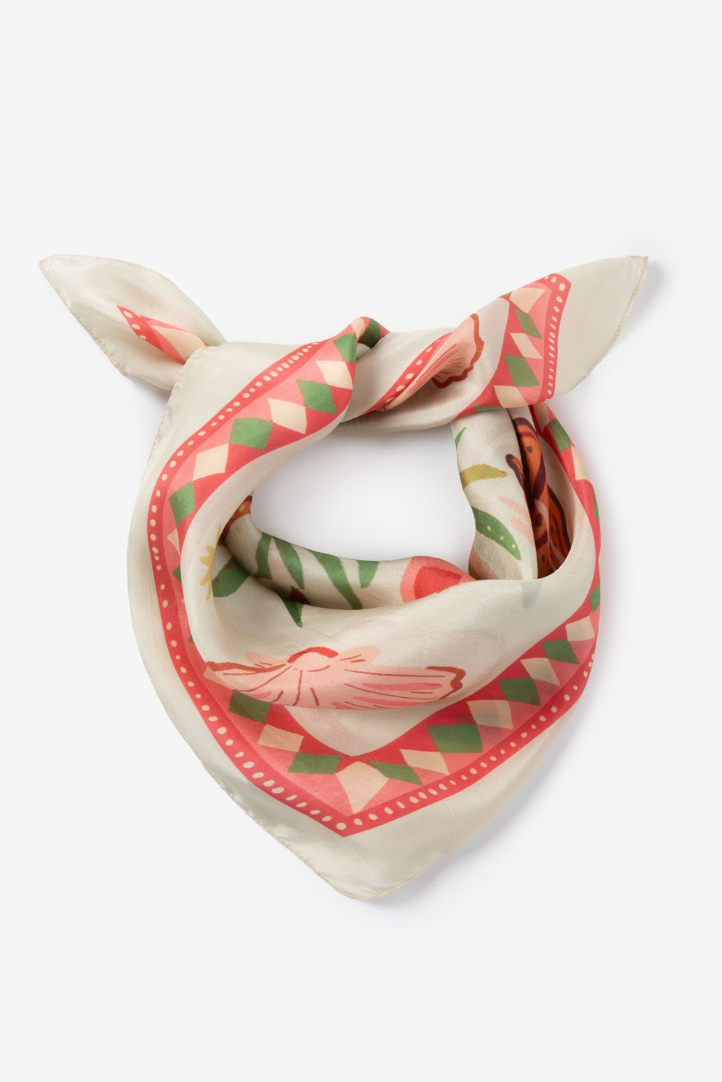 Foulard avec imprimé - blanc