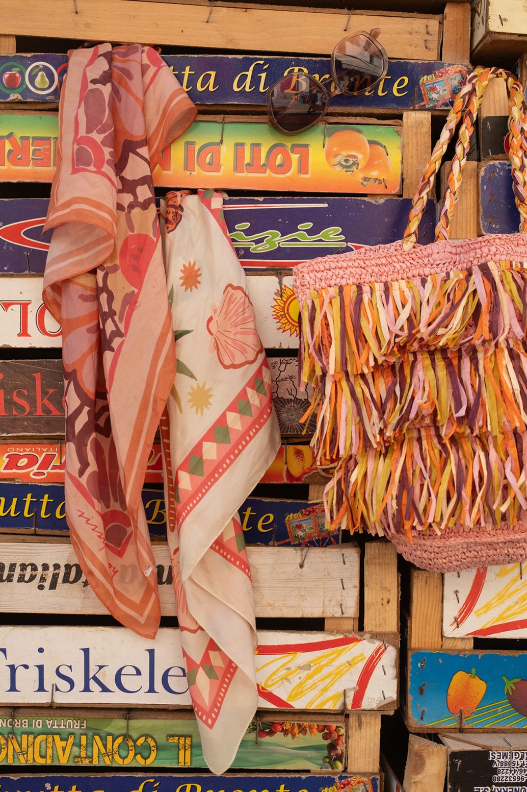 Foulard avec imprimé - blanc