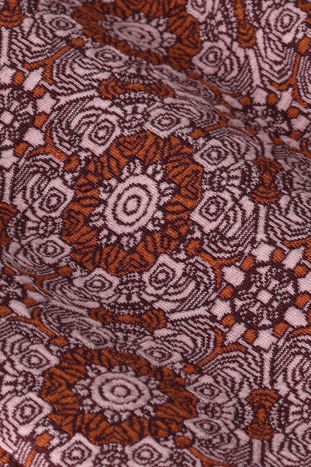 Paarse jacquard straight leg legging