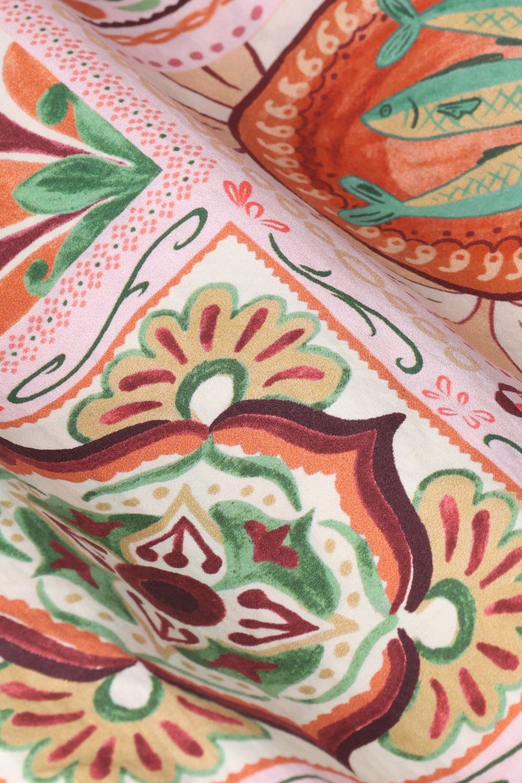 Lichtroze jumpsuit met print