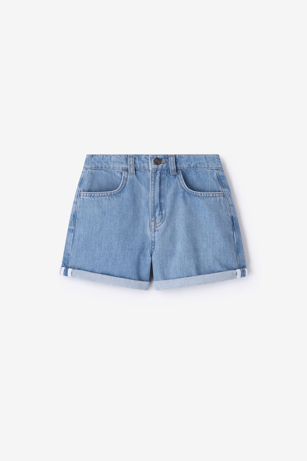 Denim-Shorts - hellblau