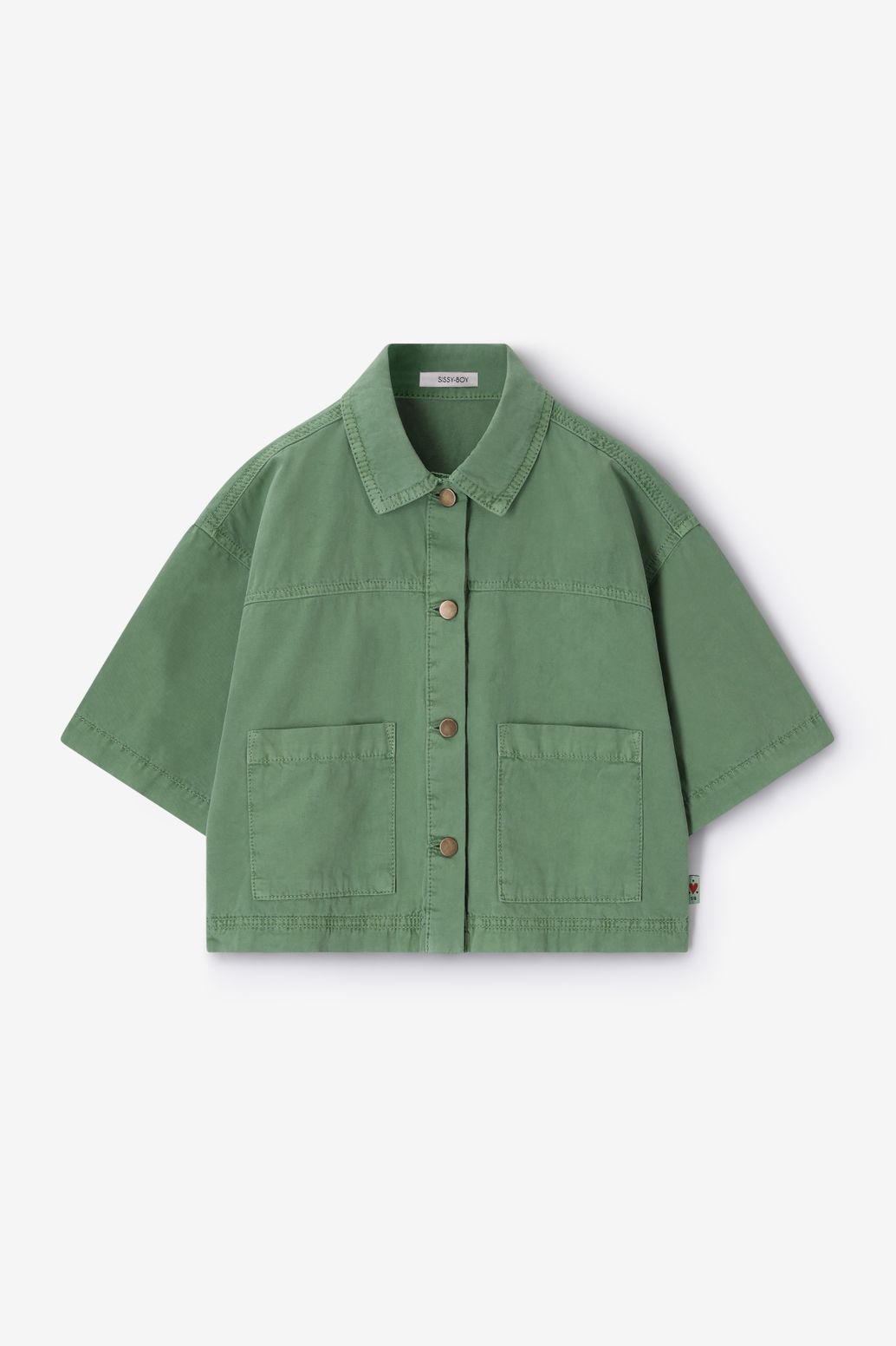 Veste avec poches plaquées - vert