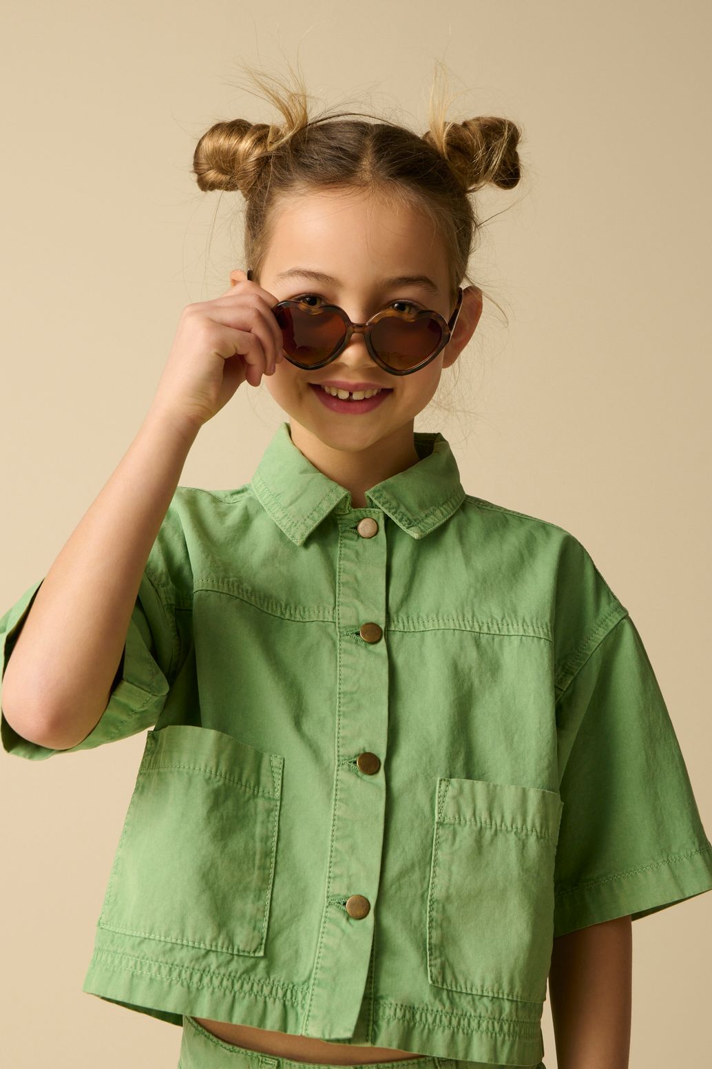 Veste avec poches plaquées - vert