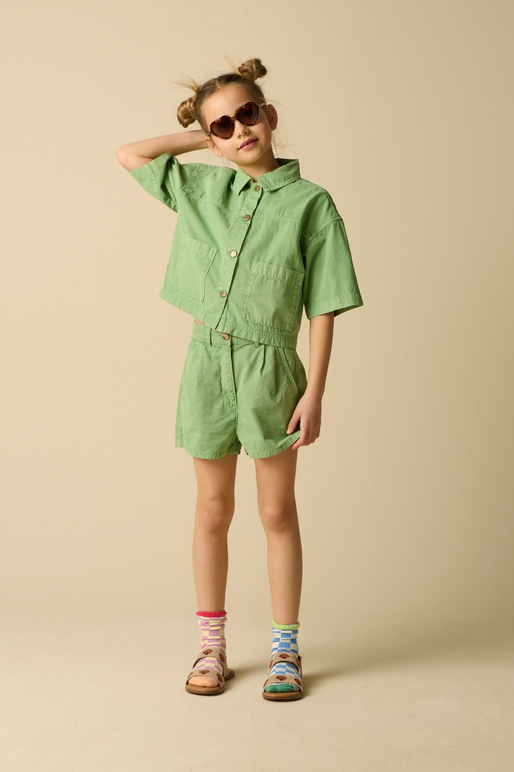 Veste avec poches plaquées - vert