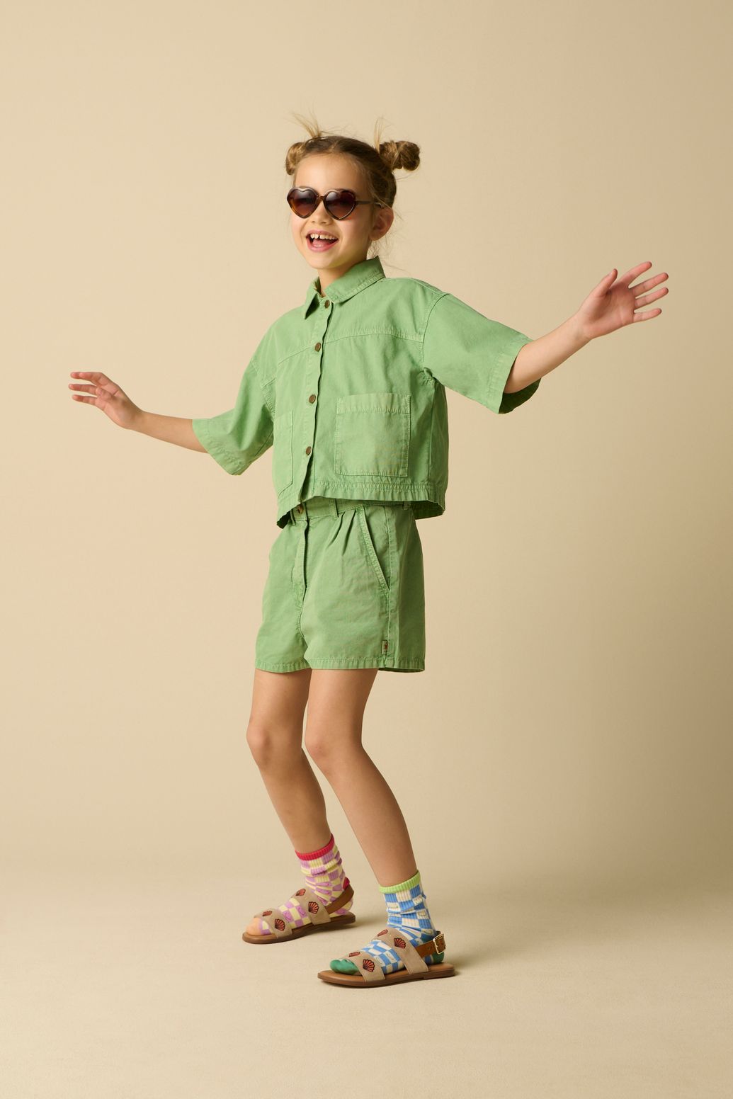 Veste avec poches plaquées - vert