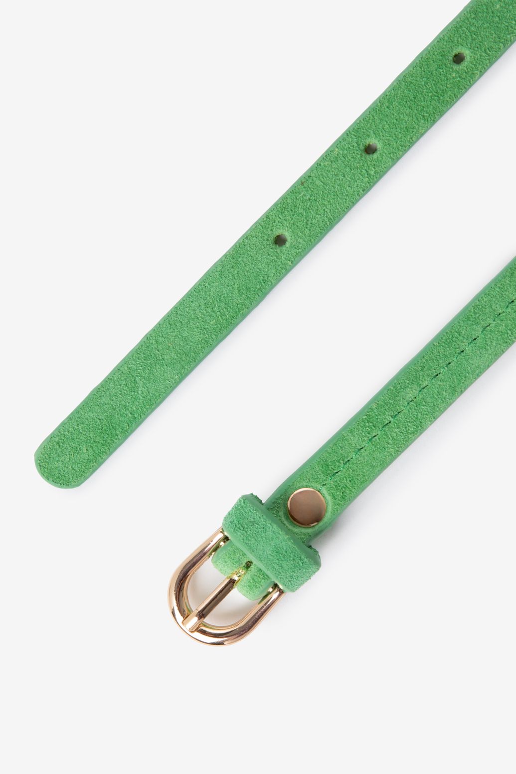 Groene suède riem
